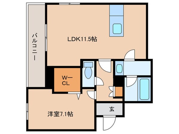 レスポワールK・Hの物件間取画像